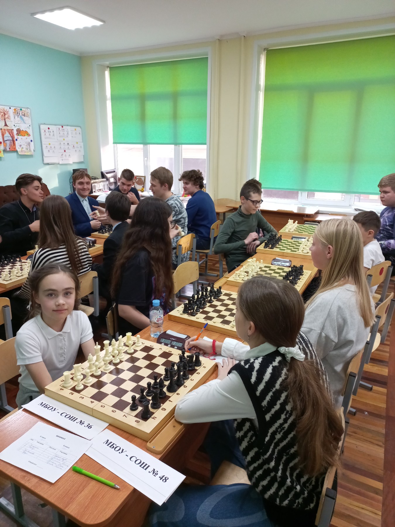 Соревнования школьников по шахматам в зачет 66 городской Спартакиады  школьников.